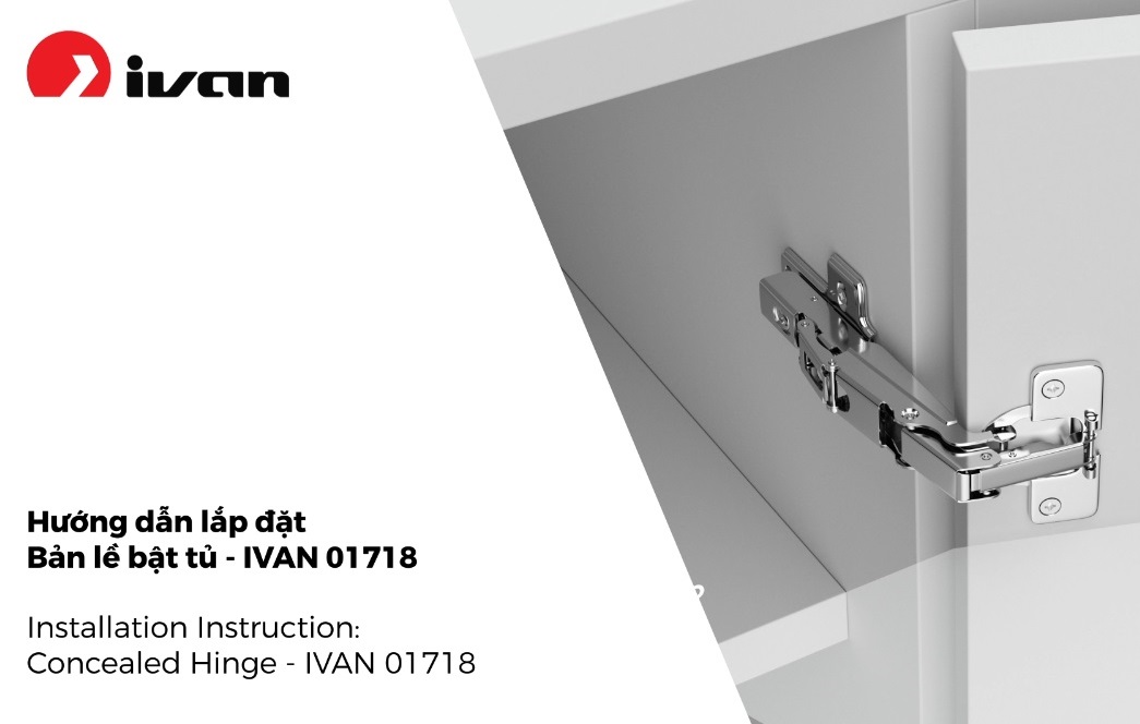 Installation Instruction Concealed hinge IVAN 01718