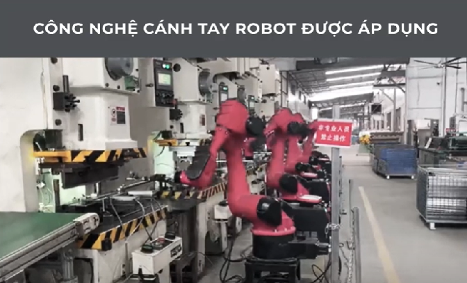 IVAN áp dụng công nghệ cánh tay ROBOT trong sản xuất